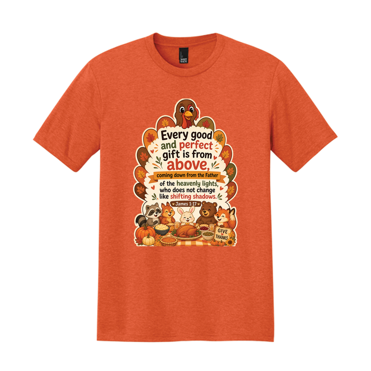 Thankgiving James 1:17 Tri-Blend Shirt