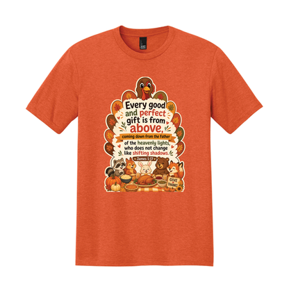 Thankgiving James 1:17 Tri-Blend Shirt